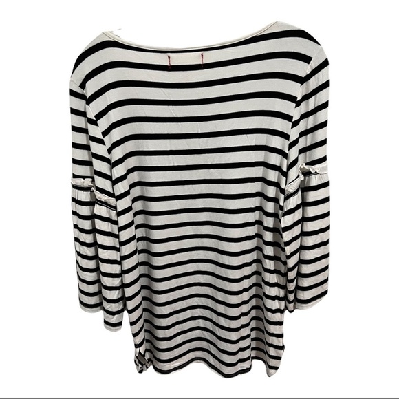 NWT Max Studio Weekend White/Black Stripe Top - Picture 2 of 10